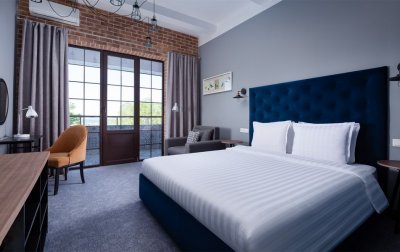 Номер Делюкс 2-местный (вид на море) — отель «Miracleon Beton Brut Ultra All Inclusive & SPA Anapa 4*» / «Мираклеон Бетон Брют Ультра Олл Инклюзив и СПА Анапа» отель